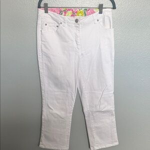 Lilly Pulitzer White Ankle Jeans